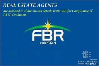 Real Estate Dealers are directed by FBR to share client details for compliance of FATF Terms 