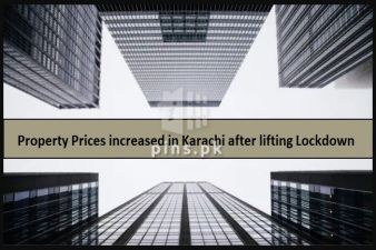 Karachi witnesses upto 15% increase in property rates after lifting lockdown.