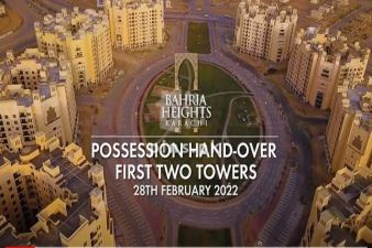 Possession Handed Over First Two Towers Bahria Heights Karachi on 28 Feb 2022