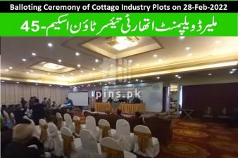 Cottage Industries Taiser Town Plots Ballot Ceremony held on 28-Feb-2022