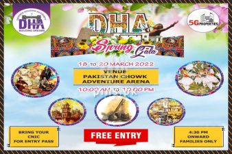 Peshawar Defence Housing Authority is arranging a Spring Gala from 18th March 2022