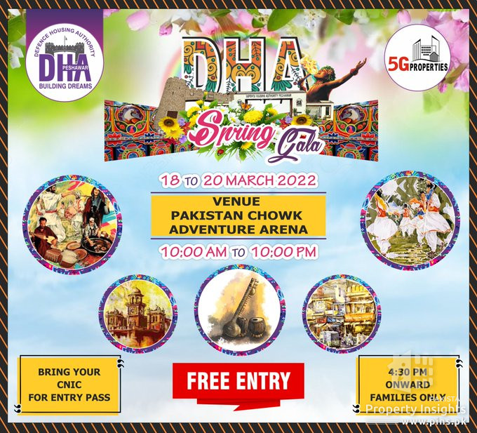 Peshawar Defence Housing Authority is arranging a Spring Gala from 18th March 2022