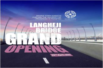 Grand Opening of Langheji Bridge on 22nd April 2022 in Bahria Town Karachi