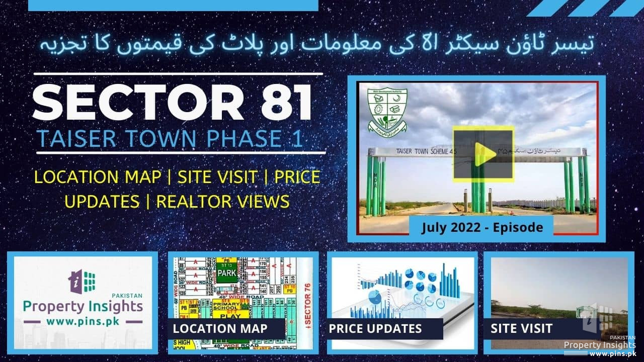 Sector 81 Phase I Taiser Town Karachi - Location | Siteplan | Price Updates | Investment Tips