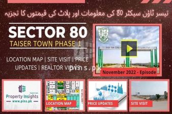 Sector 80 Phase I Taiser Town Karachi - Location | Siteplan | Nov-22 Price Updates | Investment Tips