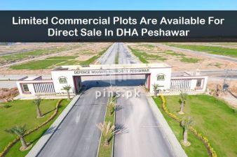 Limited commercial plots are available in DHA Peshawar for direct sale