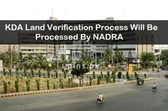 KDA land verification process will be processed by NADRA soon