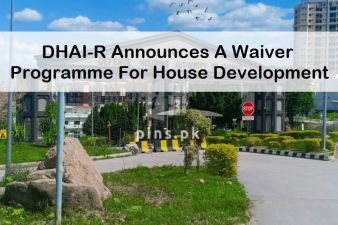In Sector J, Phase-V, DHAI-R announces a waiver programme for house development.