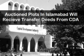 Auctioned Plots in Islamabad will receive transfer deeds from CDA.