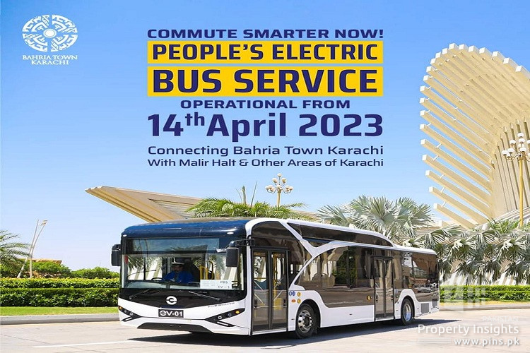 Peoples Bus Service Connecting Bahria Town Karachi with Malir Halt