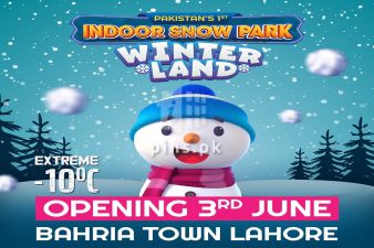 Bahria Town Lahore - Winter Land Opening 3rd June 2023