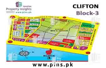 Clifton Block 5 Map View High Resolution Project / Society Maps / Siteplan Of Block 5 Clifton  Karachi.