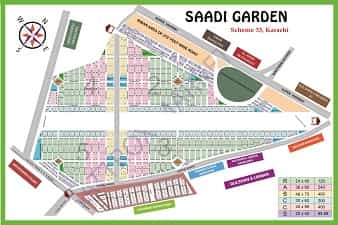 Saadi Garden High Resolution Map