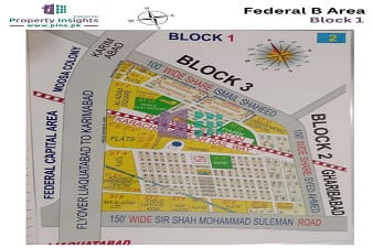 FB Area Block-1 High Resolution Map