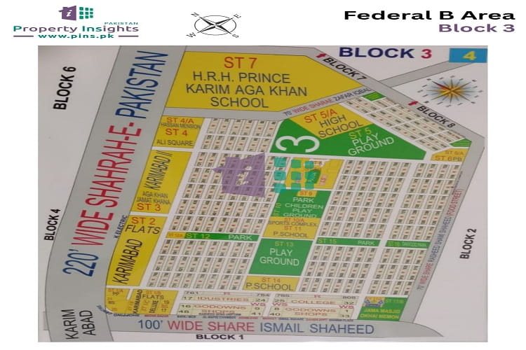 Site Plan of FB Area Block-3
