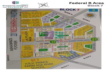 FB Area Block-7 High Resolution Map