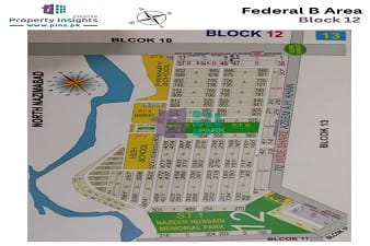 FB Area Block-12 High Resolution Map