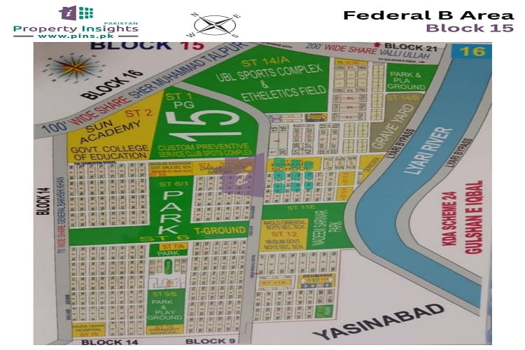 Site Plan of FB Area Block-15