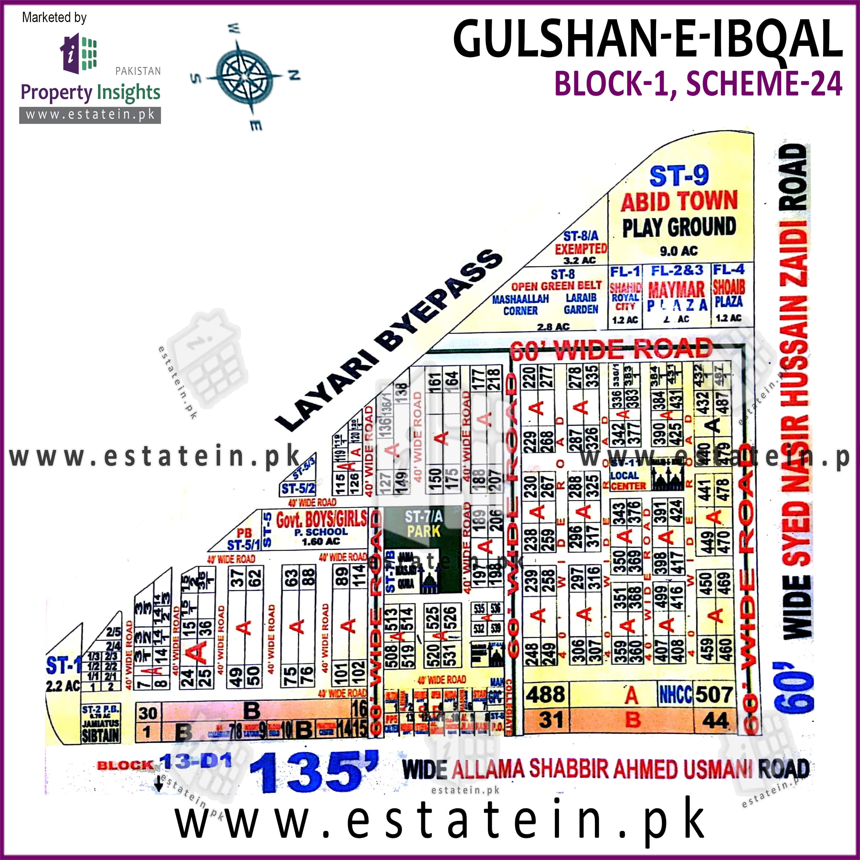 View High Resolution Project / Society Maps / Siteplan of Gulshane