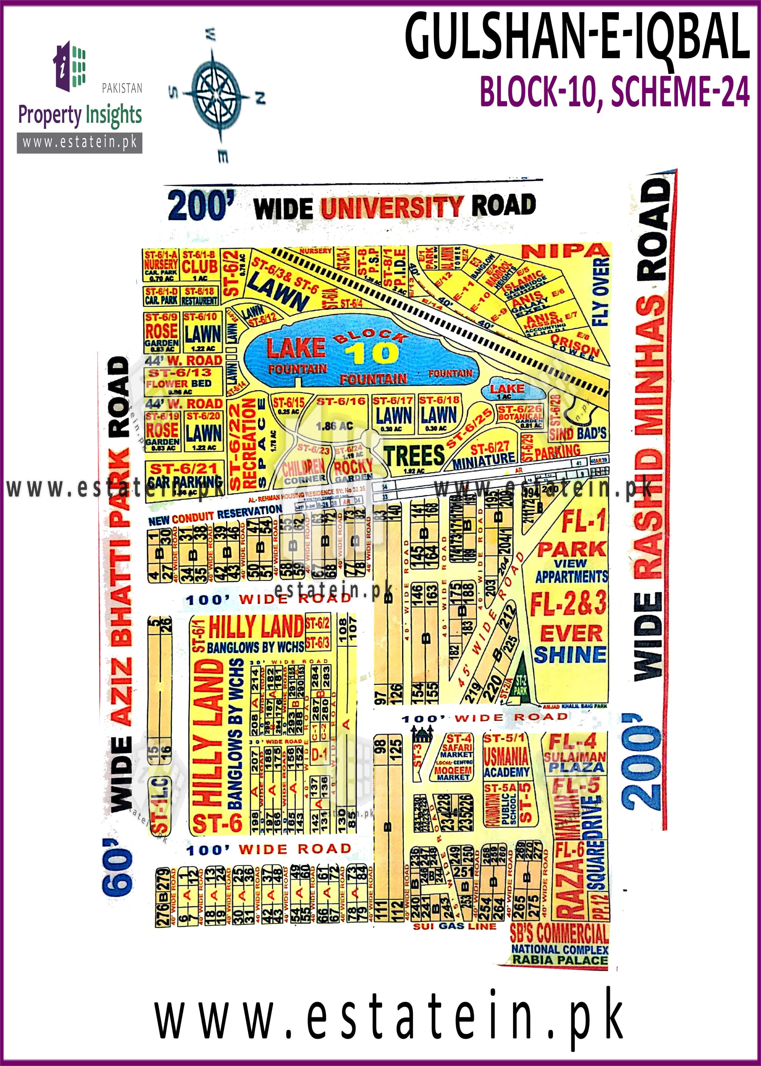 View High Resolution Project / Society Maps / Siteplan of Gulshane