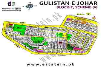 Gulistan-e-Johar Block-2 - Gulistan-e-Johar High Resolution Map
