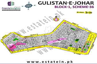 Gulistan-e-Johar Block-3 - Gulistan-e-Johar High Resolution Map