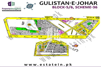Gulistan-e-Johar Block-5 - Gulistan-e-Johar High Resolution Map
