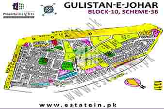 Gulistan-e-Johar Block-10 High Resolution Map