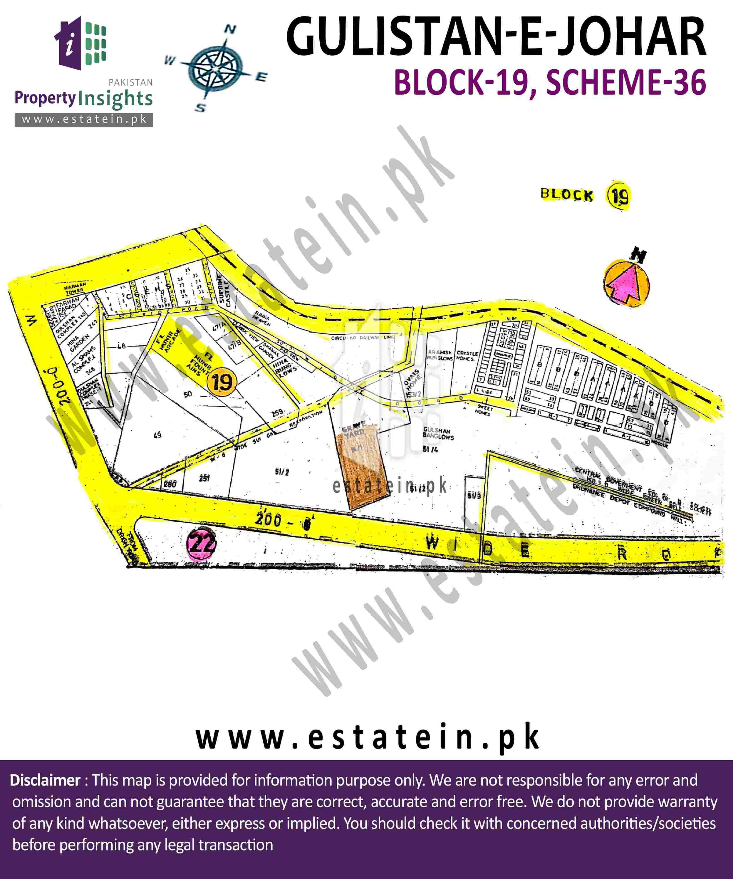 View High Resolution Project / Society Maps / Siteplan of Gulistane