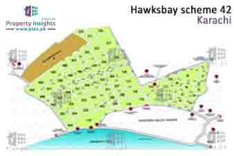 Hawks Bay Housing Scheme High Resolution Map