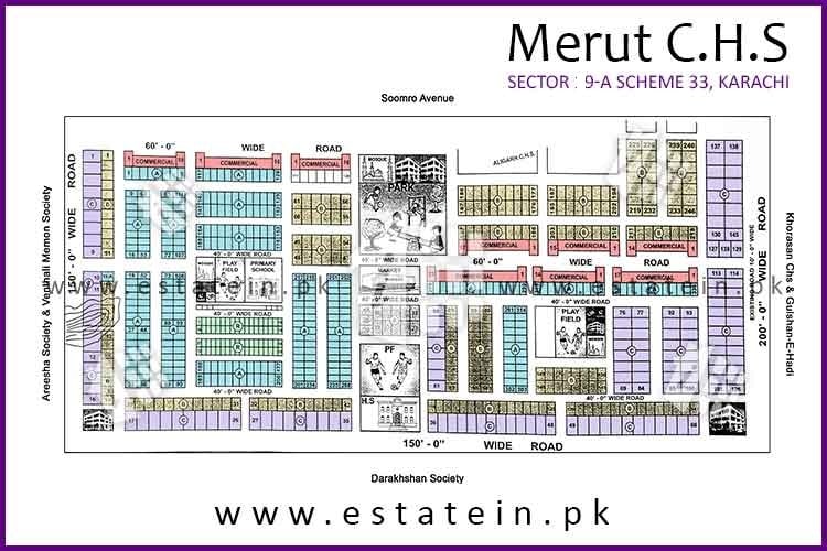 Site Plan of Meerut Cooperative Housing Society