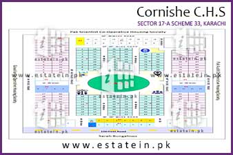 Corniche Cooperative Housing Society High Resolution Map