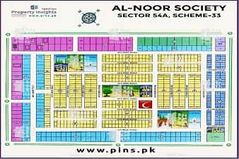 Al Noor Multipurpose CHS High Resolution Map