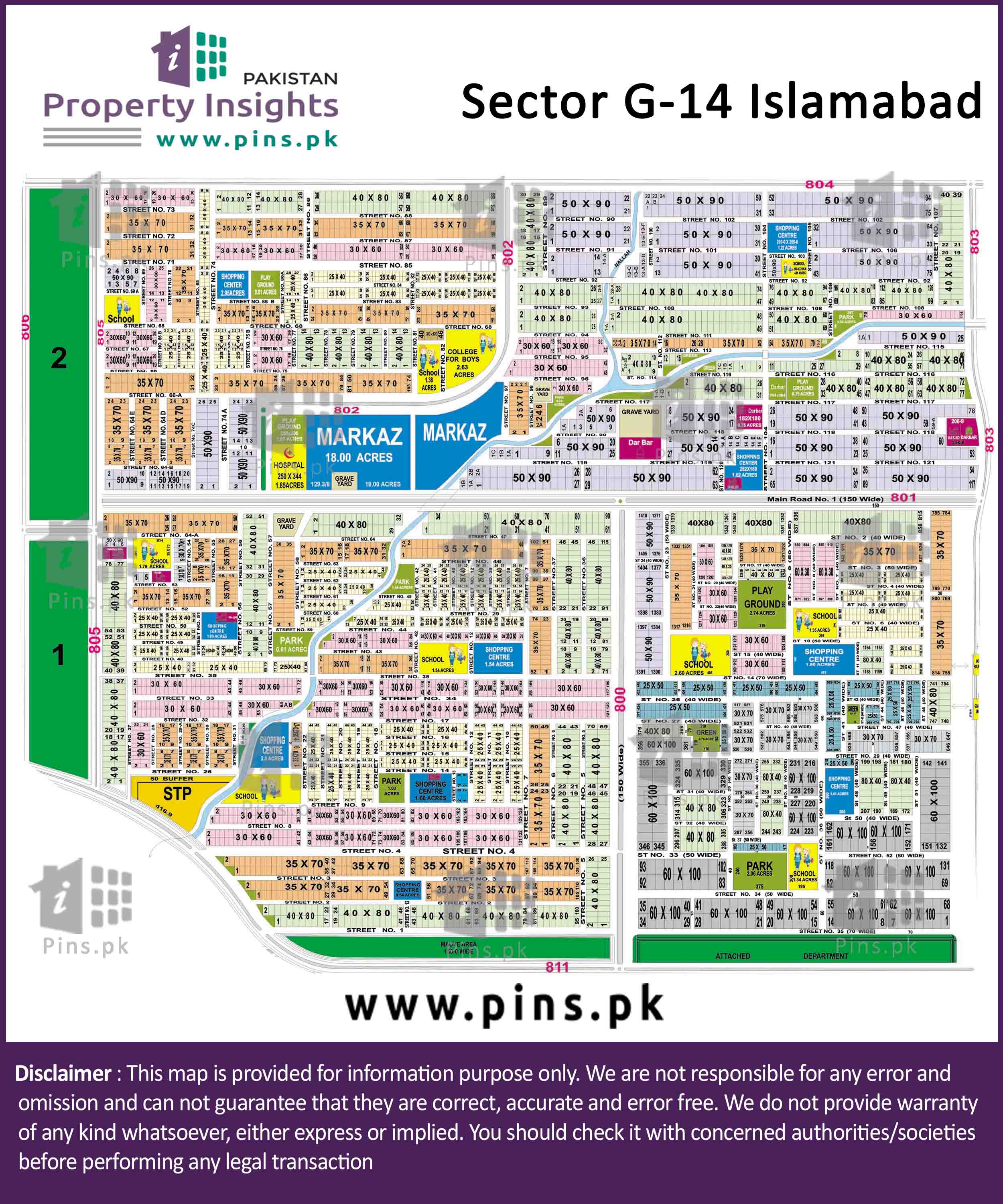 I 14 1 Islamabad Map Layout Plan / Siteplan Map Of G-14/1 Sector G-14 Capital Territory Islamabad .