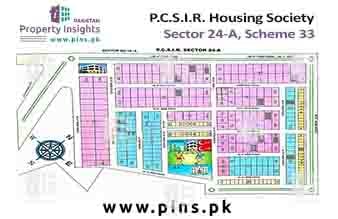 High Court Society Karachi Map High Resolution Society Maps / Siteplan Of Pcsir Cooperative Housing Society  Scheme 33 Karachi.