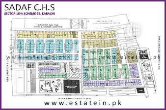 Sadaf Cooperative Housing Society High Resolution Map