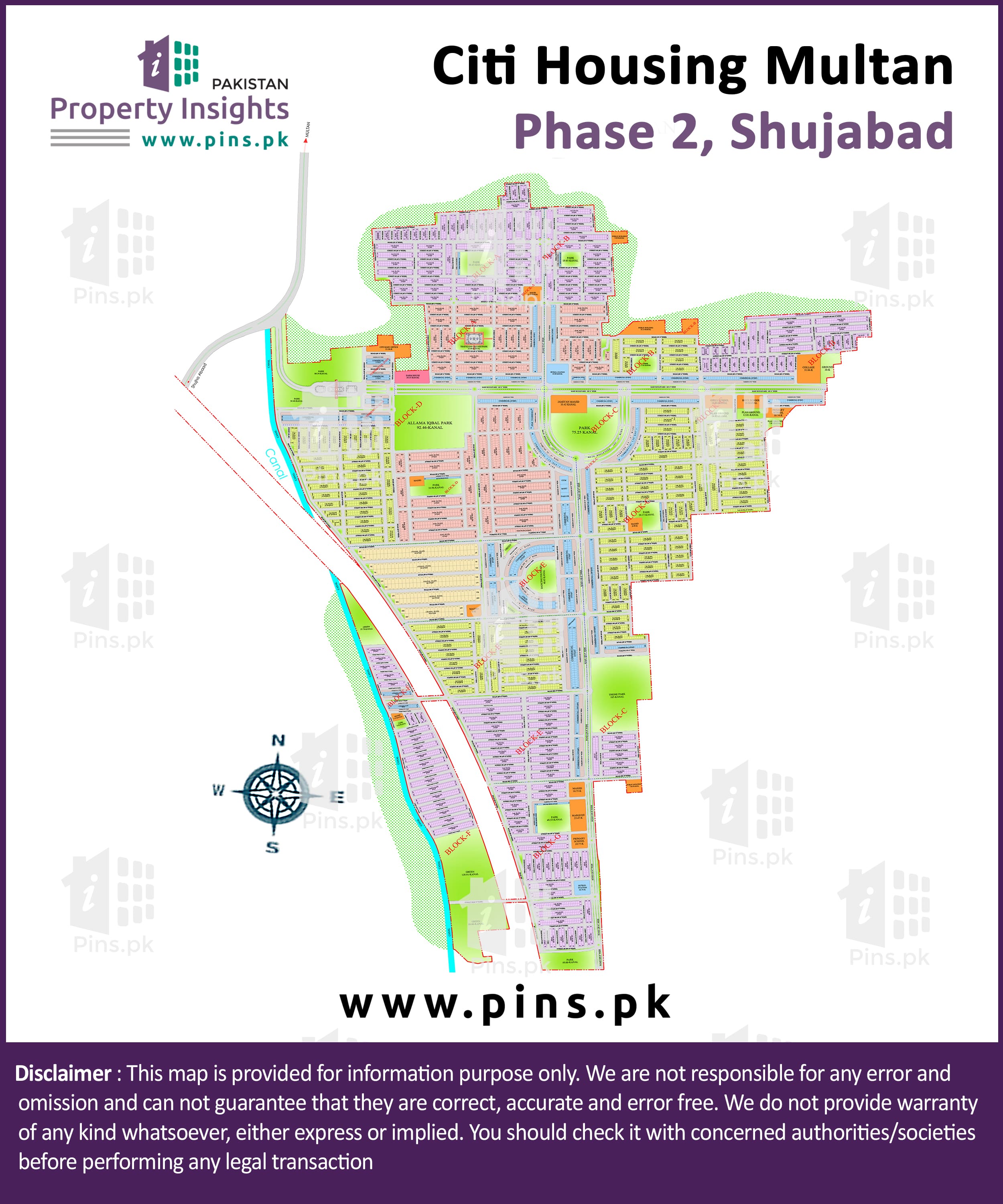 View High Resolution Project / Society Maps / Siteplan of Citi Housing