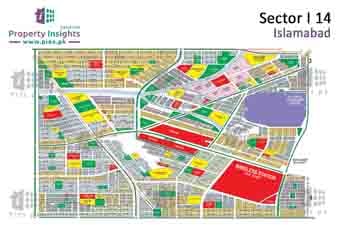Sector I-16 High Resolution Map