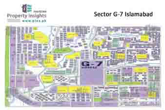 Sector G-7 High Resolution Map