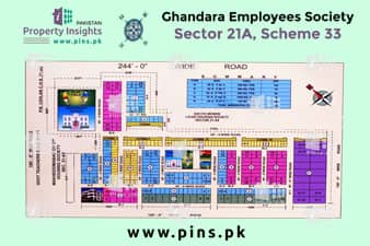 Gandhara Employees Housing Society High Resolution Map