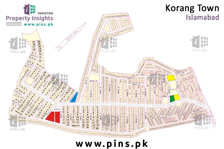 Site Plan of All Blocks