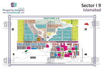 Sector I-9 High Resolution Map