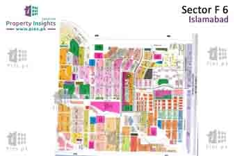 Sector F-6 High Resolution Map