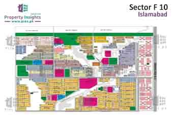 Sector F-10 High Resolution Map