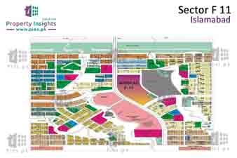 Sector F-11 High Resolution Map