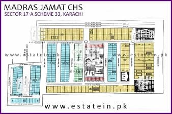 Madras Cooperative Housing Society  High Resolution Map