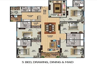 Kings Grand Apartment High Resolution Map