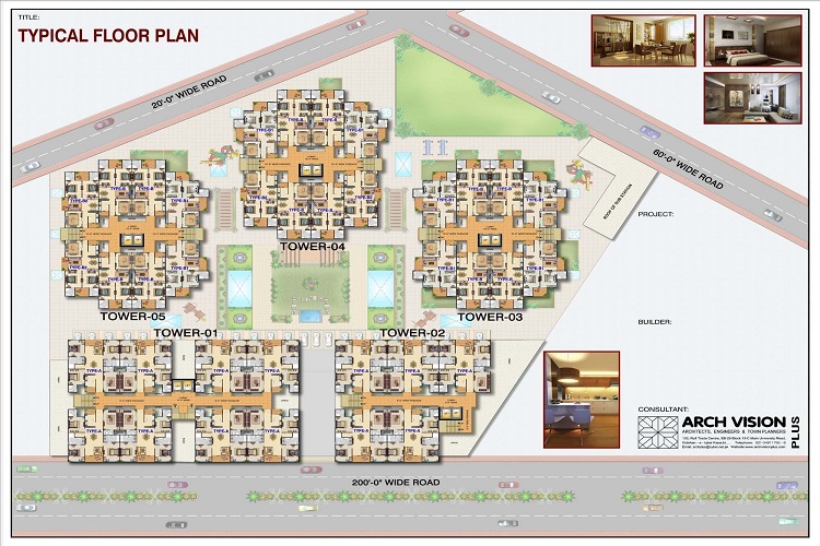 Site Plan of Sawera Enclave Apartment