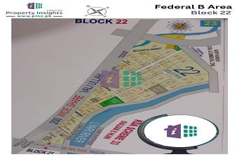 FB Area Block-22 High Resolution Map