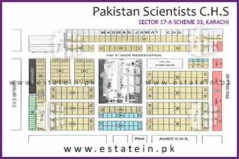 High Court Society Karachi Map High Resolution Society Maps / Siteplan Of Pak Scientist Cooperative  Housing Society Scheme 33 Karachi.